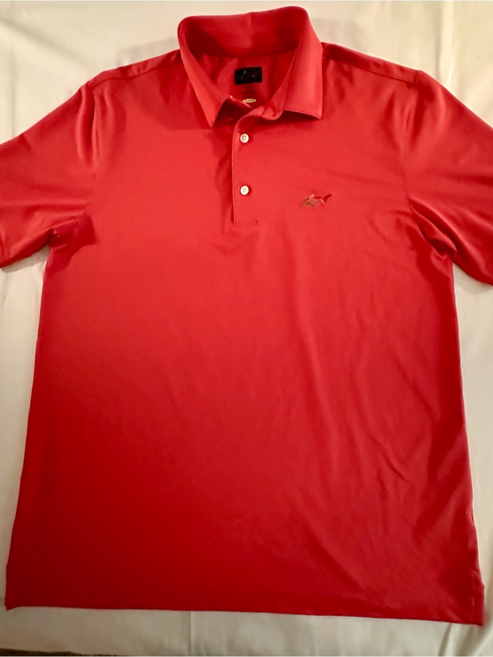 Greg, Norman Polo & Golf M Deep Coral-Short S country club casual & preppy Y2K